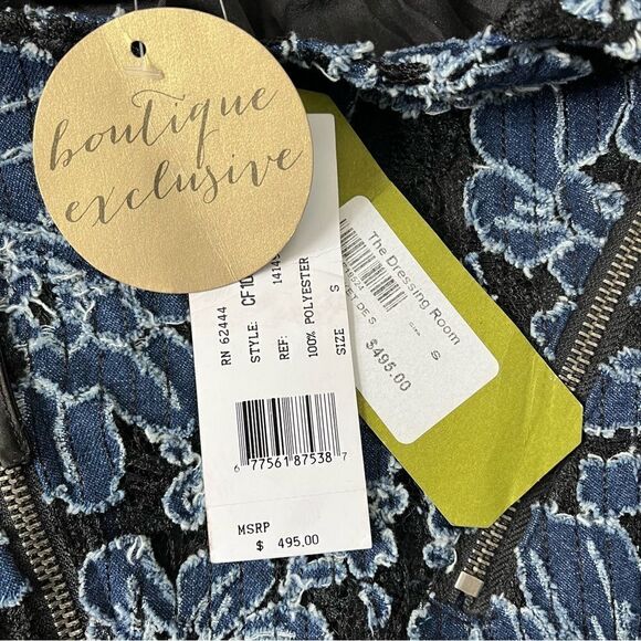 Nicole Miller Artelier NWT Bomber Jacket Small - Picture 2 of 9